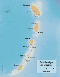 Grenada, map
